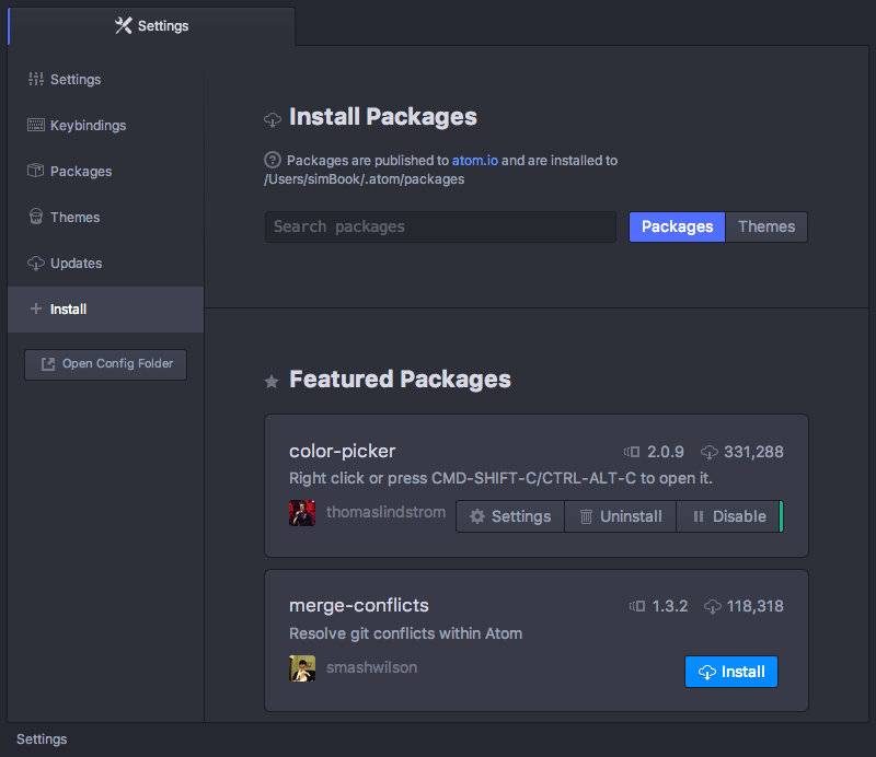 packages-install